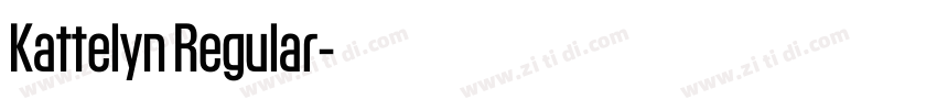 Kattelyn Regular字体转换 Kattelyn Regular字体转换
